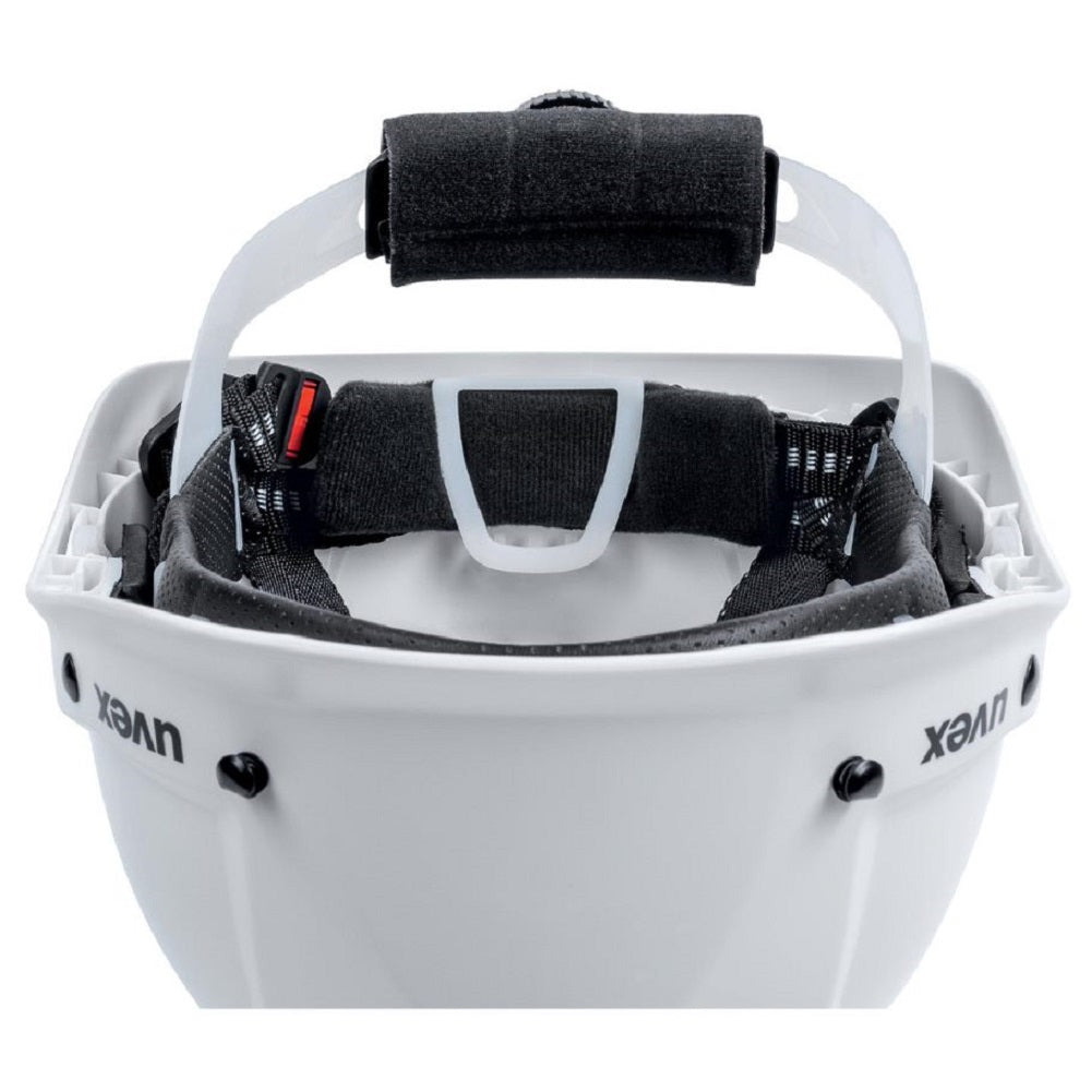 uvex pheos alpine White Safety Helmet with Chin Strap, Adjustable, Ventilated 9773050