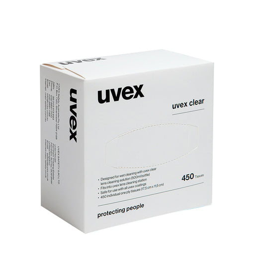 uvex Lens Cleaning Wipes 1x Box 450