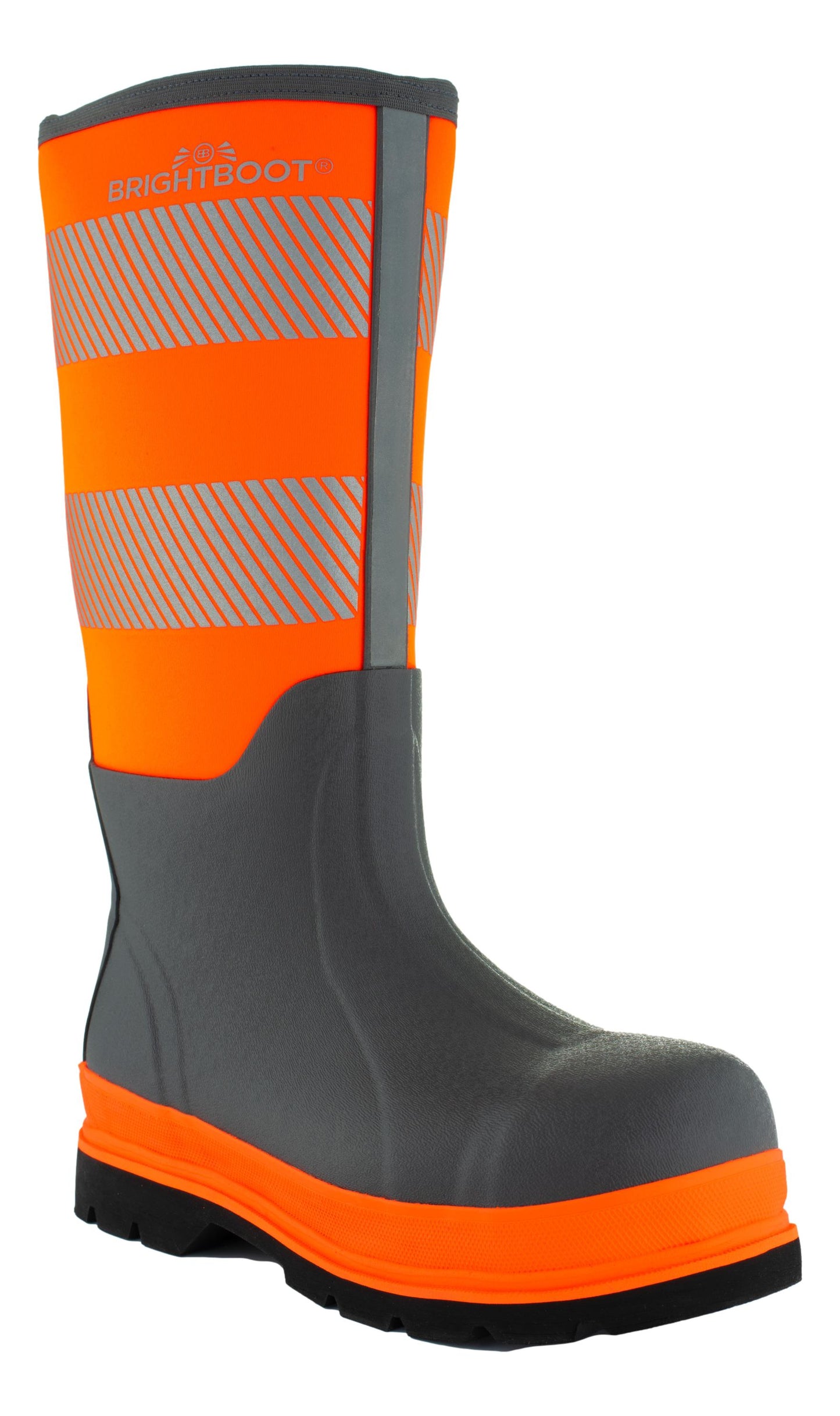 Brightboot Hi-Vis High Leg Waterproof Safety Boots S5 HI CI HRO SRA