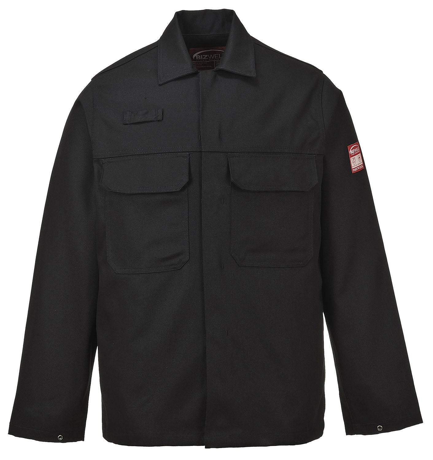 Portwest Bizweld Jacket BIZ2 flame resistant jacket Black. protexU 