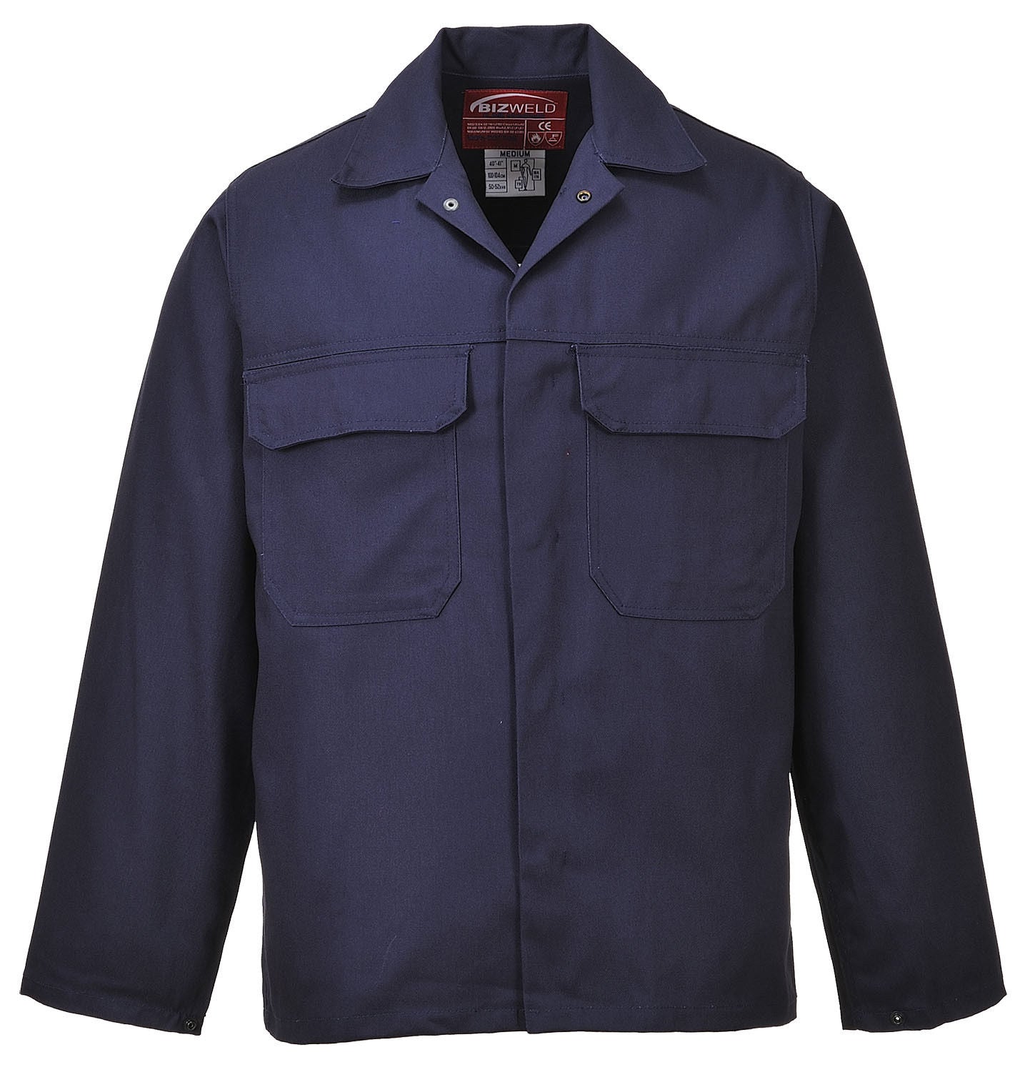 Portwest Bizweld Jacket BIZ2 flame resistant jacket Navy. protexU 