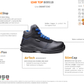 VEGAN Safety Boots Leather-Free Antifatigue Metal-Free Safety Toecap IZAR TOP S3
