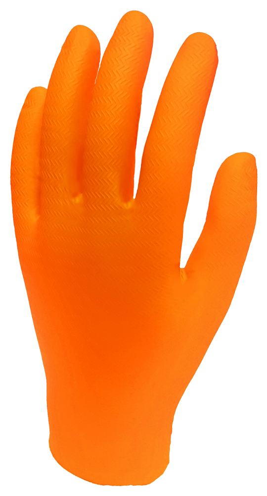 Nitrile Disposable Gripper Gloves Touch-Screen 100 Pcs