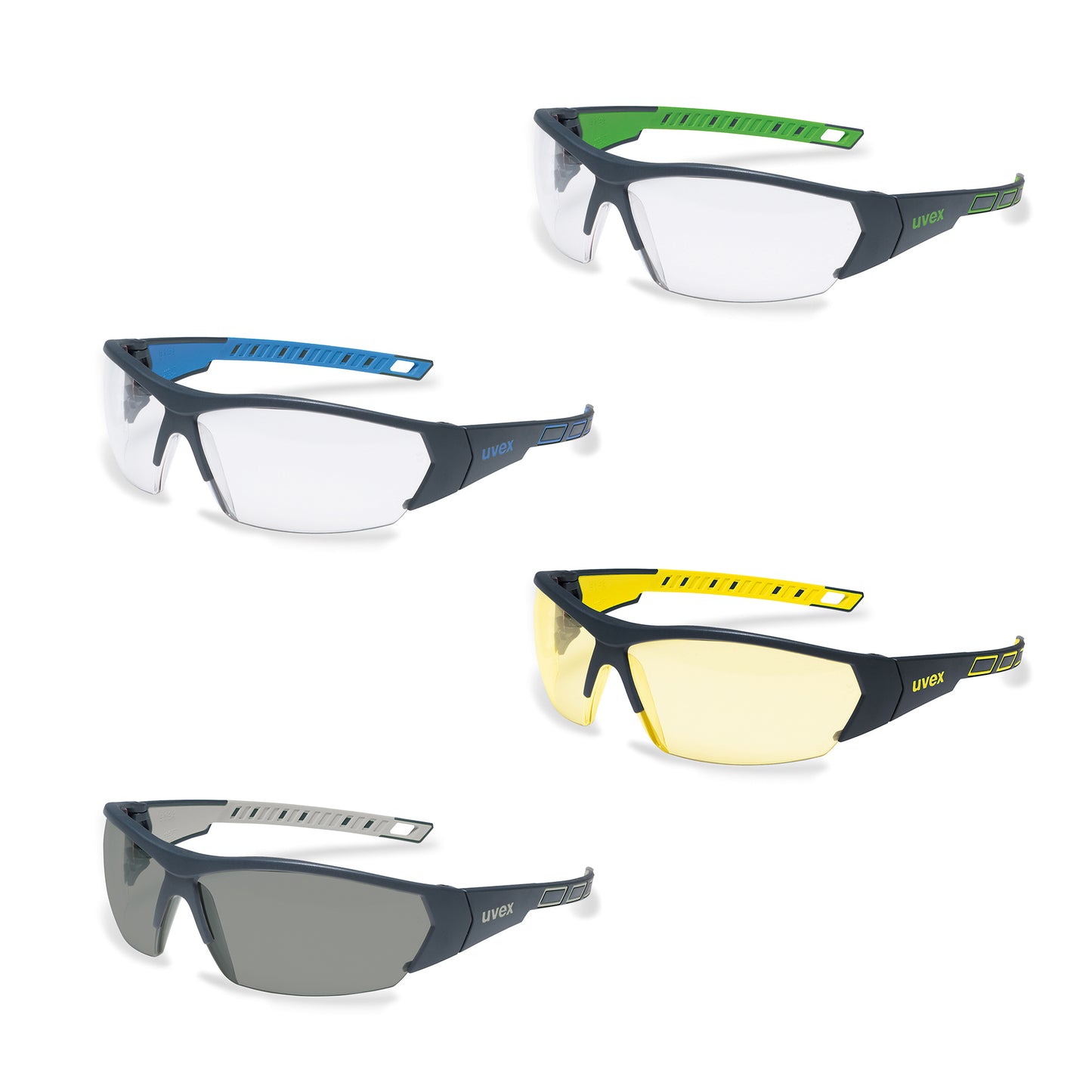 uvex i-works Sports Style Safety Glasses Anti-Fog, Scratch-Resistant CE EN166